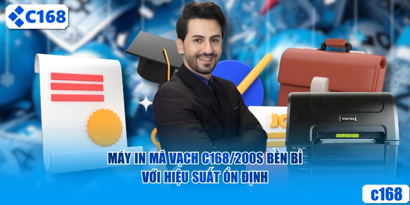 Máy in mã vạch C168/300s bền bỉ với hiệu suất ổn định